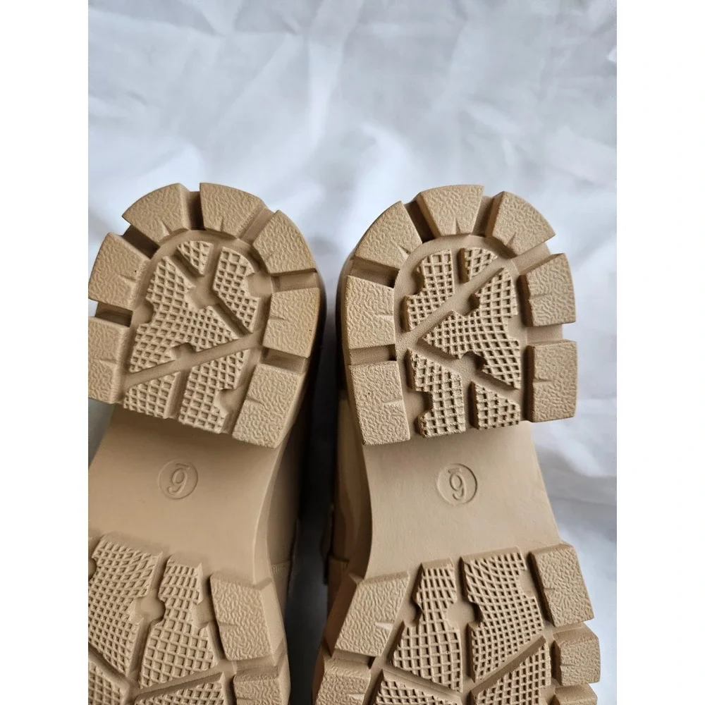 Athlefit Chunky Platform Loafers Stylish Slip‎ On 2-1/2